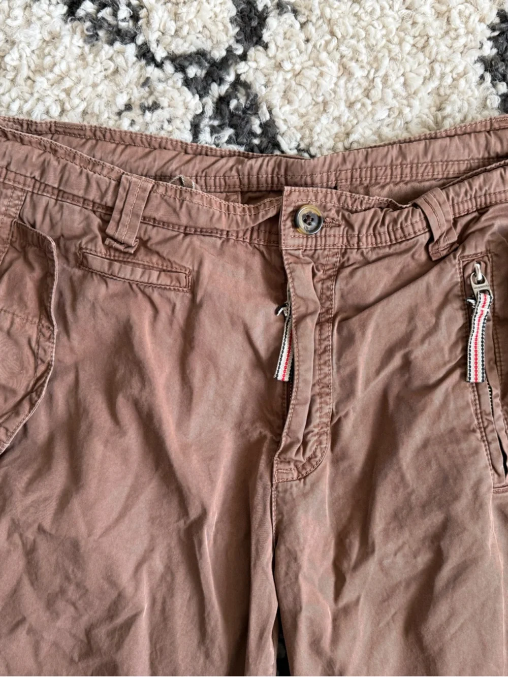 Burberry Cargo Brown Cotton Shorts size S 24 - Picture 2 of 7